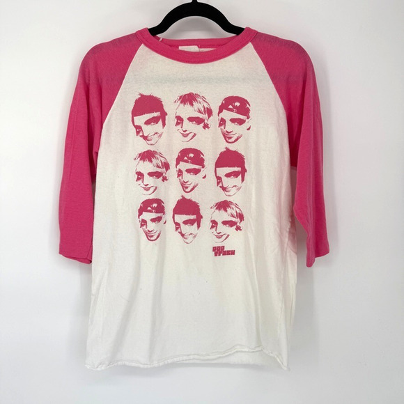 Vtg Mens Duran Duran Pop Trash Album Shirt Raglan Sleeve Band Music Rare Size M - Picture 2 of 9